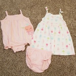 Baby Girl Carter's 6 Month Set